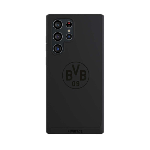 Samsung Galaxy S22 Ultra NIVOpure BVB Logo Schwarz Transparent