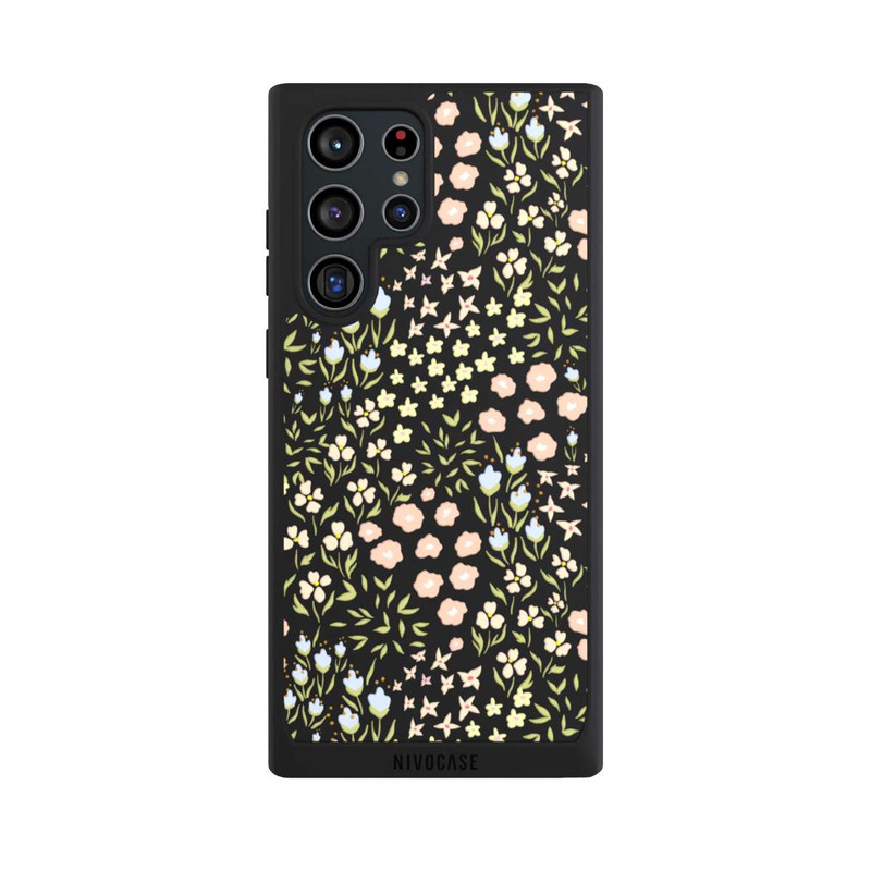 Galaxy S22 Ultra NIVOpure Summer Flowers Pattern Pastel Colors Transparent