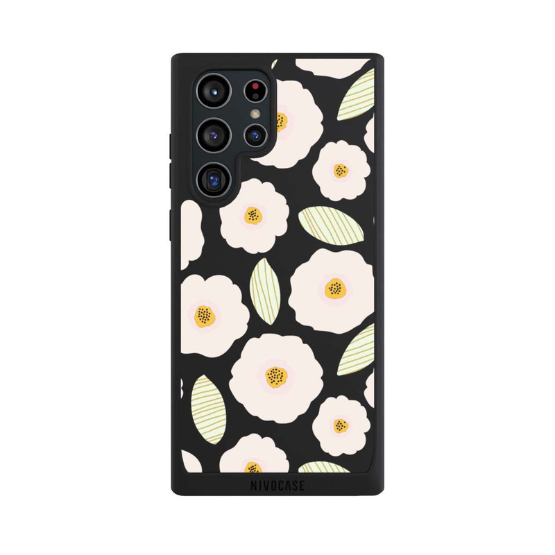 Galaxy S22 Ultra NIVOpure Simple Pastell Flowers Light Transparent