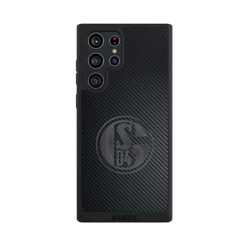 Samsung Galaxy S22 Ultra NIVOpure Schalke 04 Carbon Look