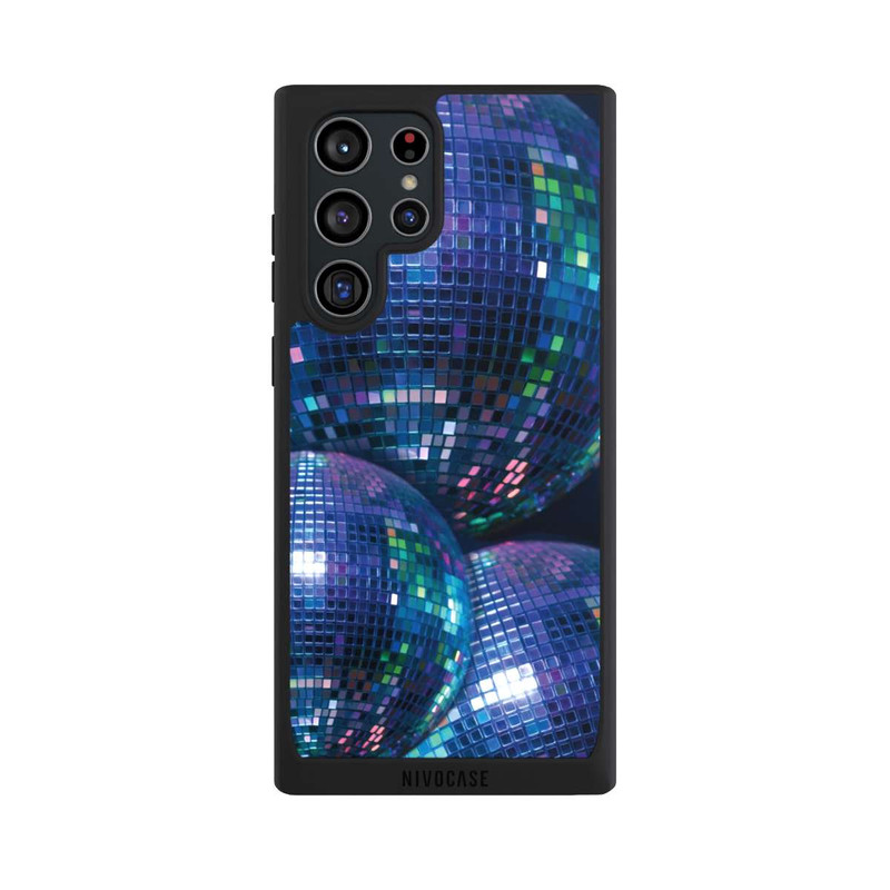 Galaxy S22 Ultra NIVOpure Disco Ball Blue Black Partytime with KI