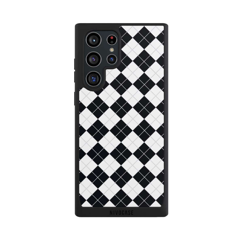 Galaxy S22 Ultra NIVOpure Poloshirt Karo Look
