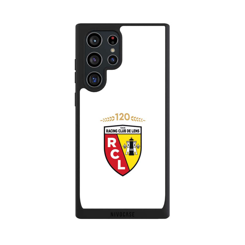 Galaxy S22 Ultra NIVOpure RC Lens 120 Jahre Jubiläums Logo weiß