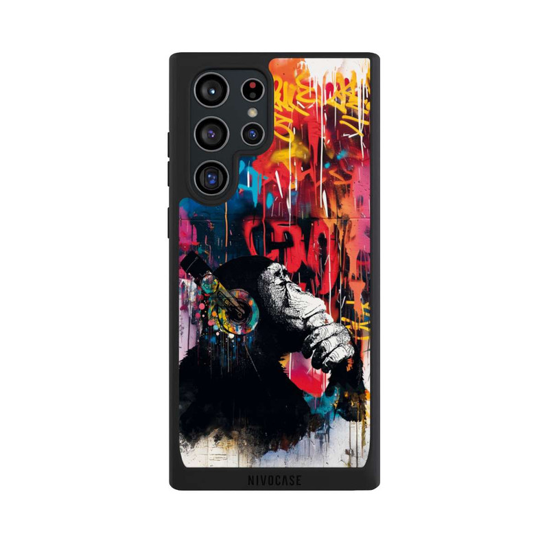 Galaxy S22 Ultra NIVOpure Chimp Blue Streetart