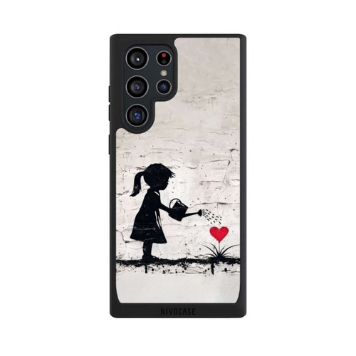 Samsung Galaxy S22 Ultra NIVOpure Girl Watering Bunch of Flowers 