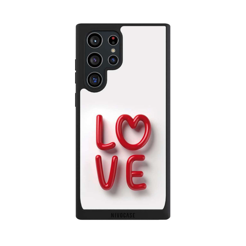 Galaxy S22 Ultra NIVOpure Love Statement Red with AI