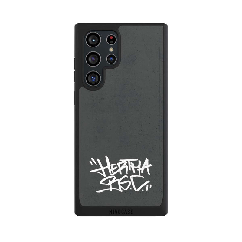 Galaxy S22 Ultra NIVOpure Hertha BSC Graffiti Grau