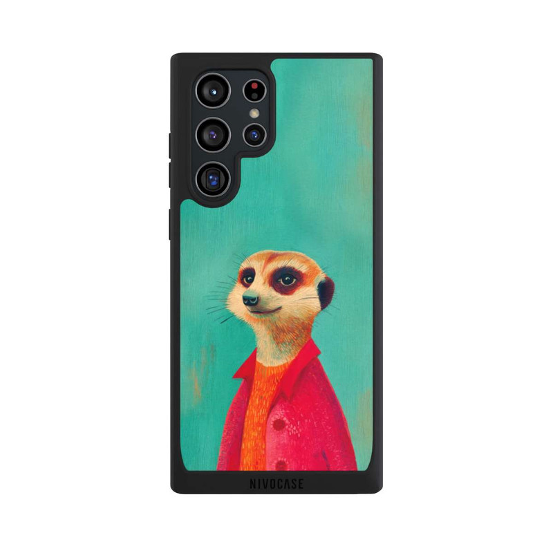 Galaxy S22 Ultra NIVOpure Meerkat Green Illustration