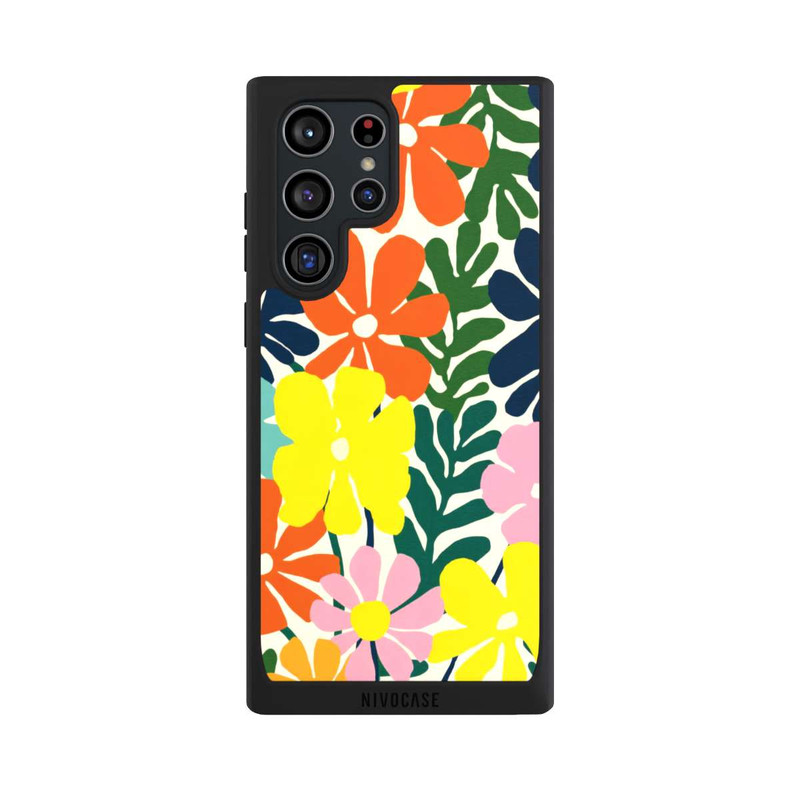 Galaxy S22 Ultra NIVOpure Flowers Colorful Illustration