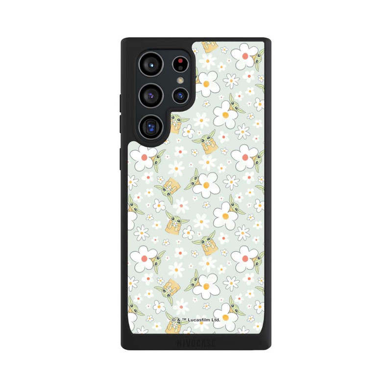 Galaxy S22 Ultra NIVOpure Baby Yoda Blumen Muster