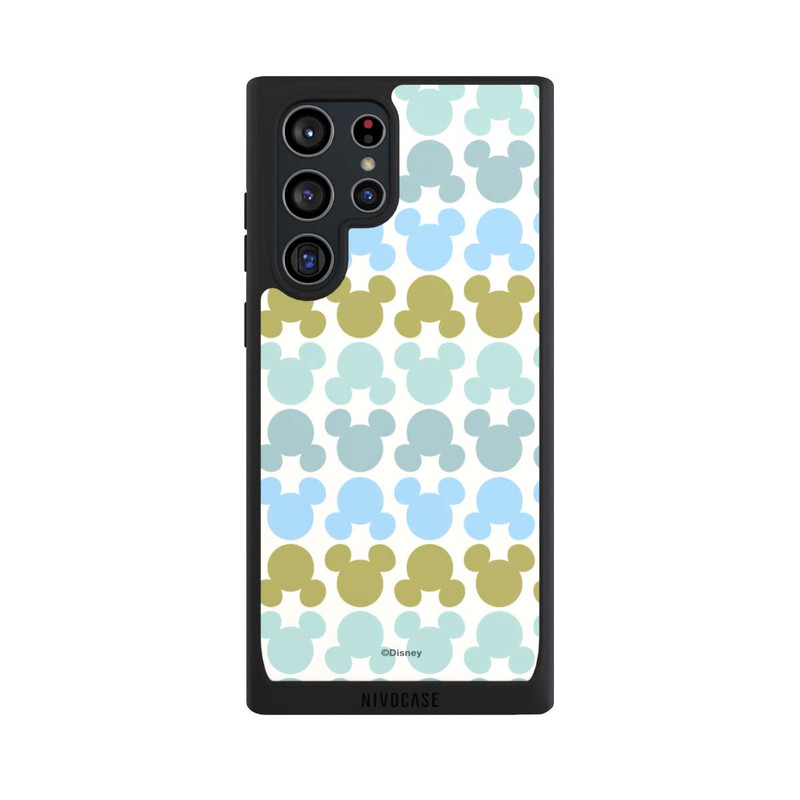 Galaxy S22 Ultra NIVOpure Disney Mickey Icon Pattern Green and Blue
