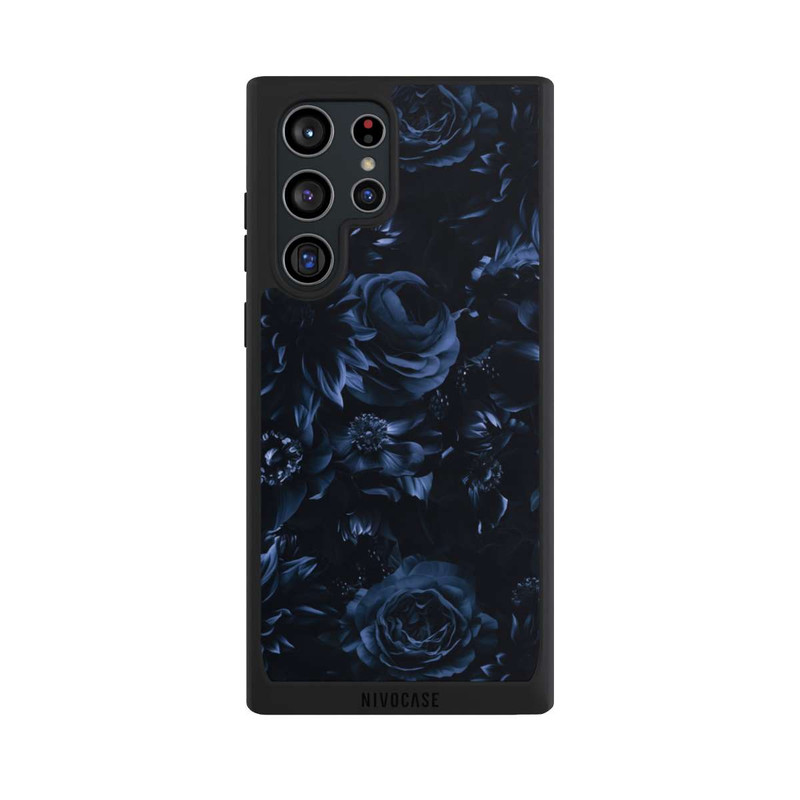 Galaxy S22 Ultra NIVOpure Shadow Flowers Blue