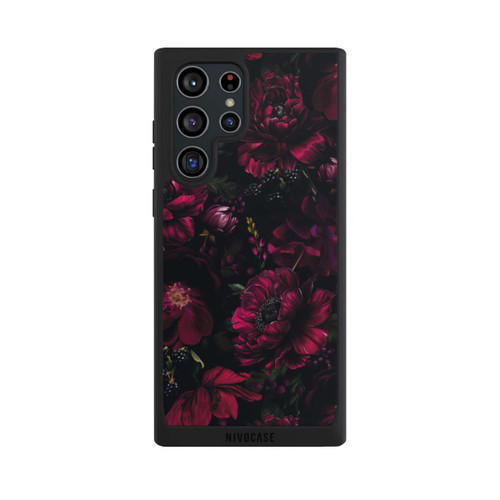 Samsung Galaxy S22 Ultra NIVOpure Dunkle Rote Blumen Liebe