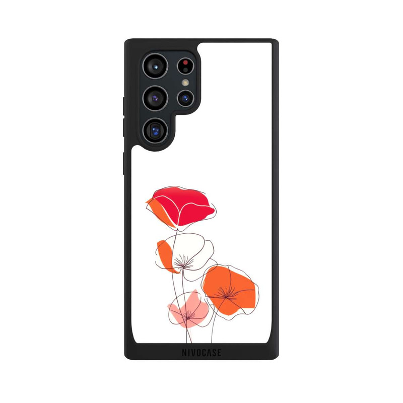 Galaxy S22 Ultra NIVOpure Mohn Line Art