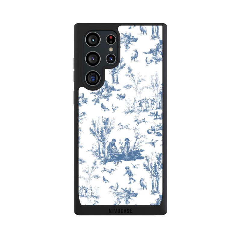 Galaxy S22 Ultra NIVOpure Blue Landscape Vintage Pattern