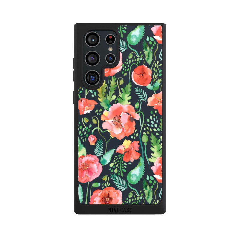 Galaxy S22 Ultra NIVOpure Poppies Dark Wilderness