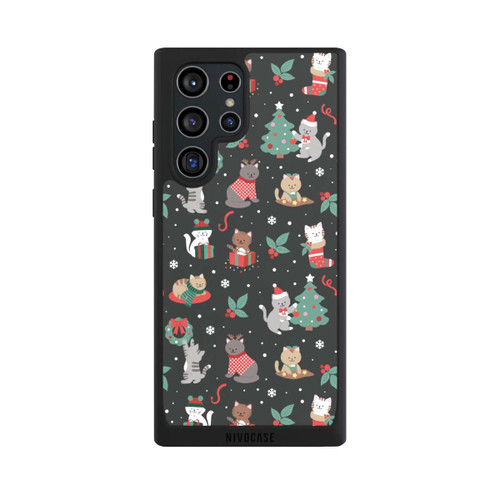 Samsung Galaxy S22 Ultra NIVOpure Christmas Festive Cute Holiday Kittens