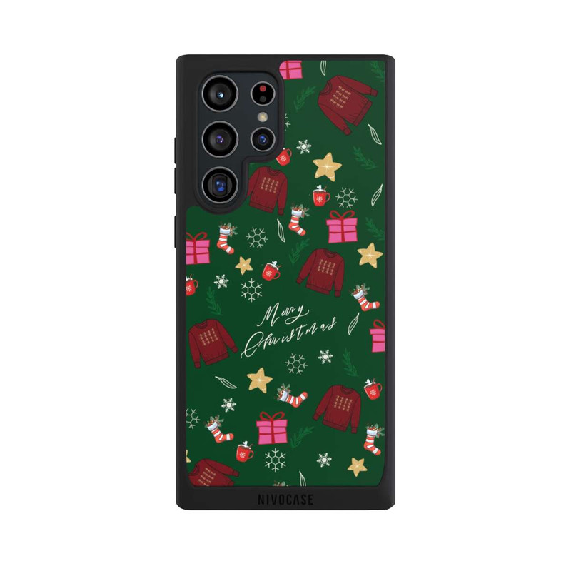 Galaxy S22 Ultra NIVOpure Merry Christmas Green Sweater