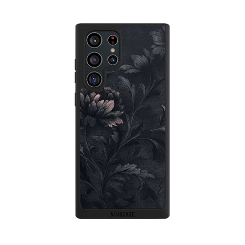 Samsung Galaxy S22 Ultra NIVOpure Dunkles Blumenmuster Vintage