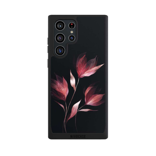 Samsung Galaxy S22 Ultra NIVOpure Burgunderrote Blume Negativ