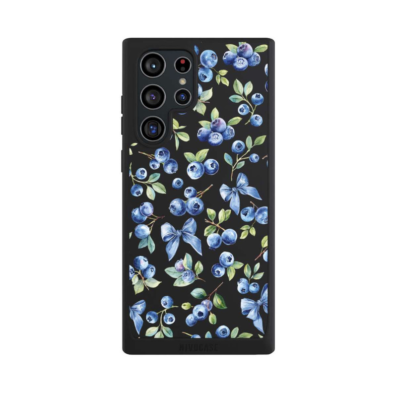 Galaxy S22 Ultra NIVOpure Nœuds myrtilles transparents avec IA