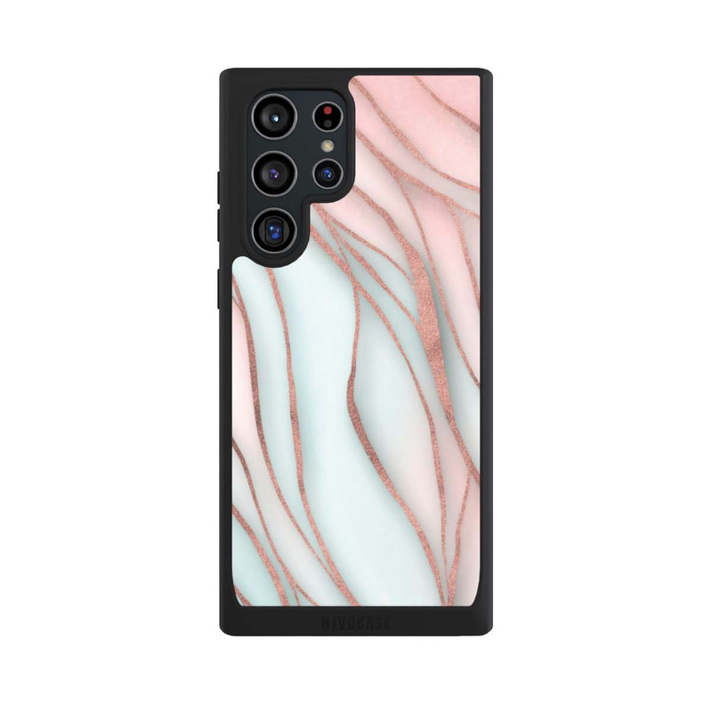 Galaxy S22 Ultra NIVOpure Soft Waves Gold Rose Gold