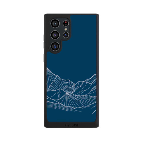 Samsung Galaxy S22 Ultra NIVOpure Blue Mountain Contour Lines