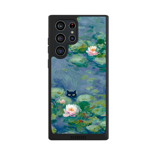 Samsung Galaxy S22 Ultra NIVOpure Katze im Teich Monet Gemälde Impressionismus