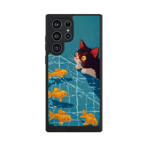 Samsung Galaxy S22 Ultra NIVOpure Die Katze im Pool mit KI