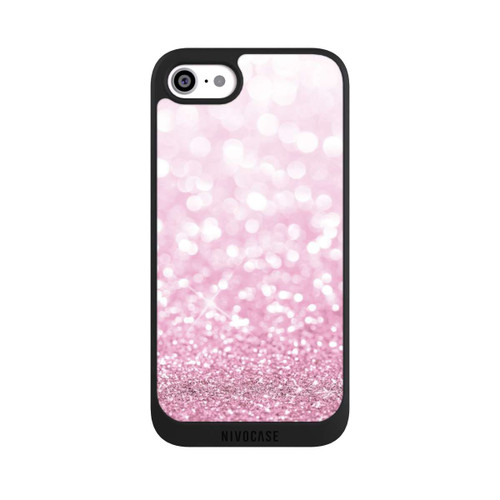 Apple iPhone SE (2022) NIVOpure Pluie de paillettes roses look