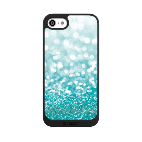 Apple iPhone SE (2022) NIVOpure Pluie de Paillettes Pétroles Look