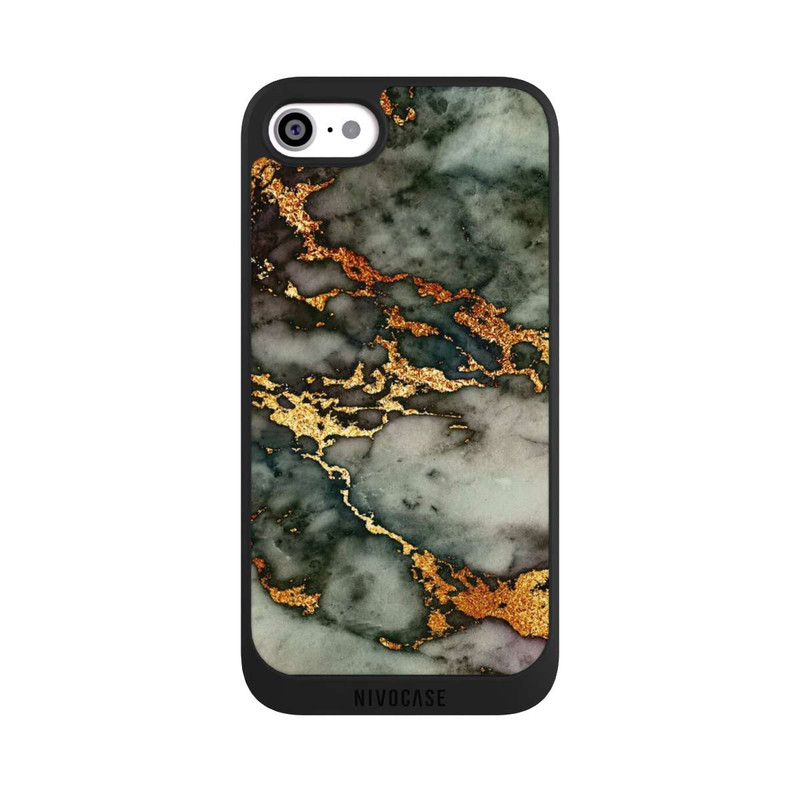 iPhone SE 2022 NIVOpure Grey and Golden Marble Look