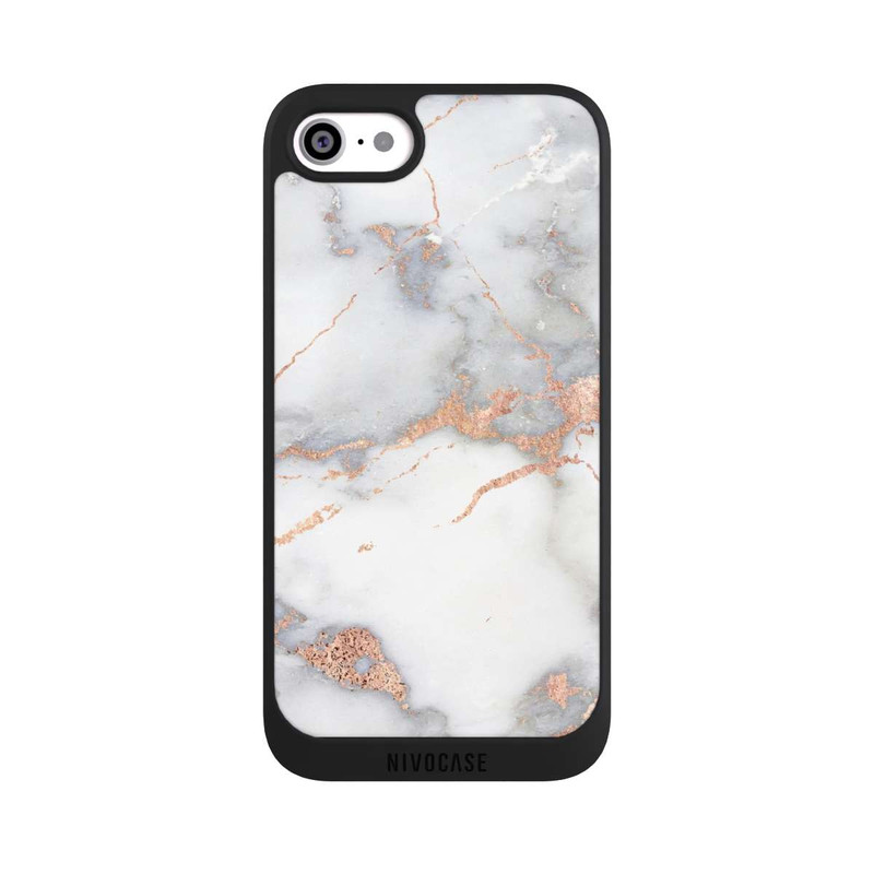 iPhone SE 2022 NIVOpure White and Golden Marble Look
