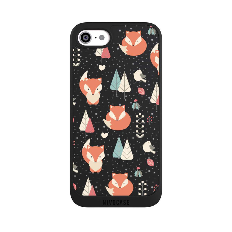 iPhone SE 2022 NIVOpure Fox Pattern transparent