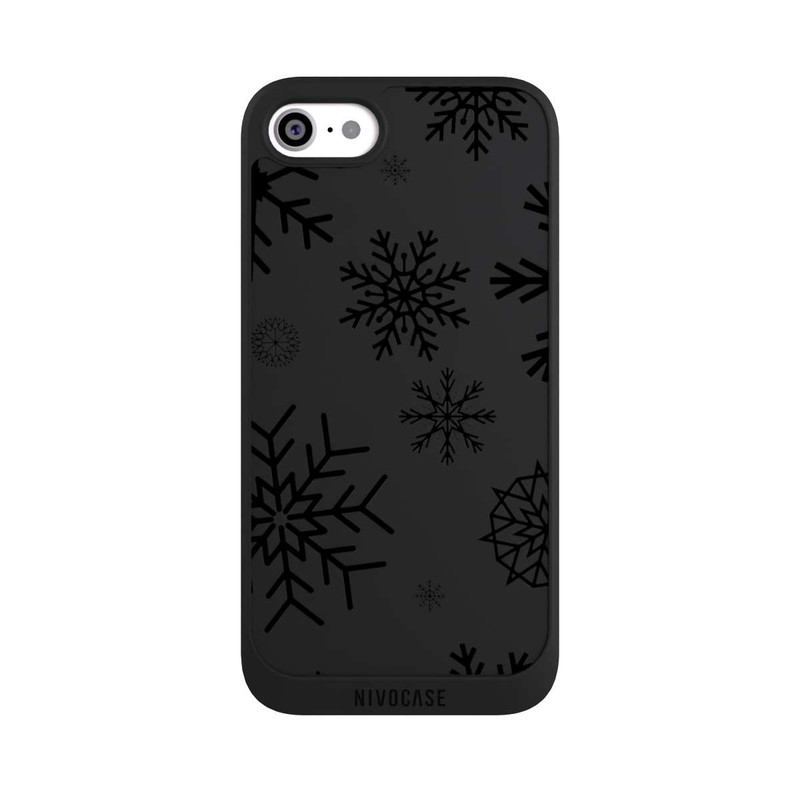iPhone SE 2022 NIVOpure Blue Snowflakes transparent