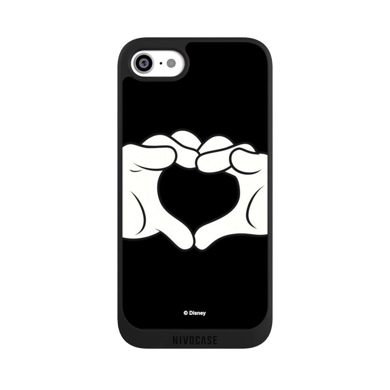 iPhone SE 2022 NIVOpure Cœur Mains Mickey et Minnie