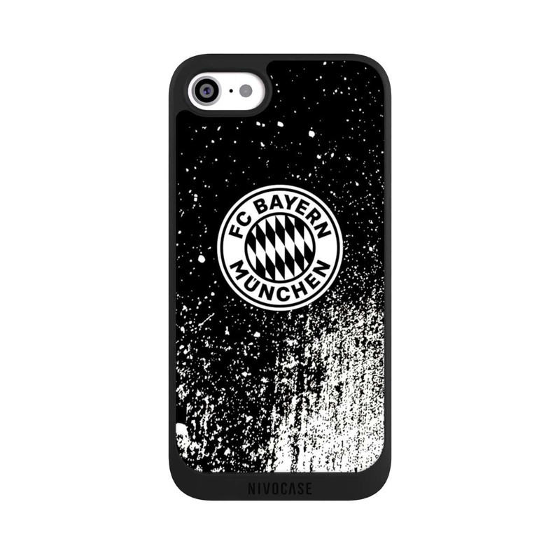 iPhone SE 2022 NIVOpure Splatter Schwarz - FCB