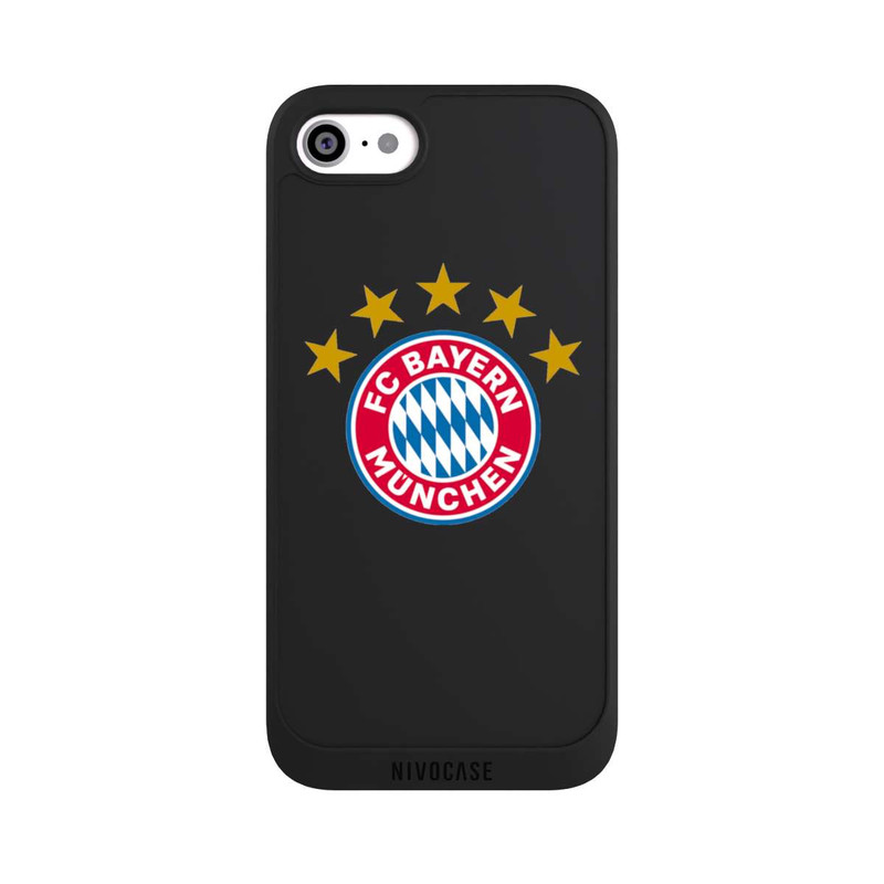 iPhone SE 2022 NIVOpure Logo FCB avec Étoiles - sans Fond