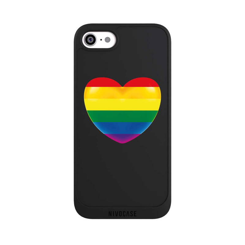 iPhone SE 2022 NIVOpure Pride Heart transparent