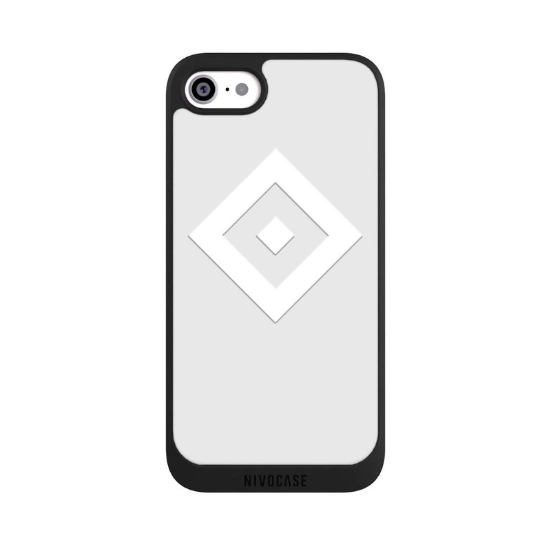 iPhone SE 2022 NIVOpure Rauten Logo auf HSV Grau