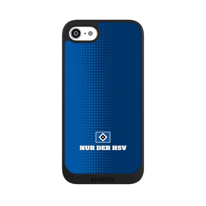 iPhone SE 2022 NIVOpure Nur der HSV - Rautenraster Blau