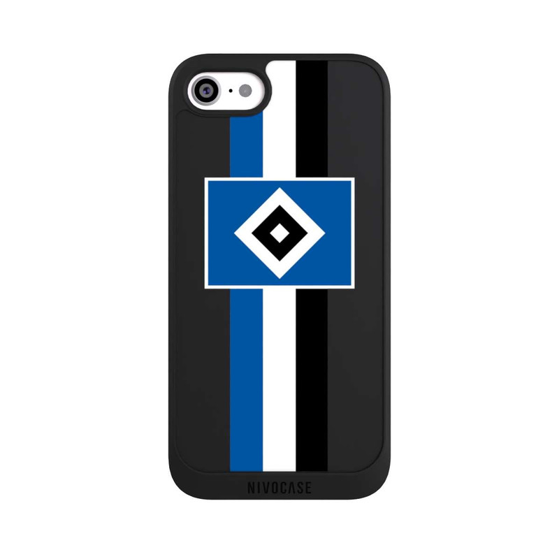 iPhone SE 2022 NIVOpure HSV Streifen - Blau-Weiß-Schwarz - ohne Hintergrund