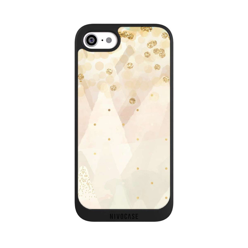 iPhone SE 2022 NIVOpure Gold Glitter Snow Look