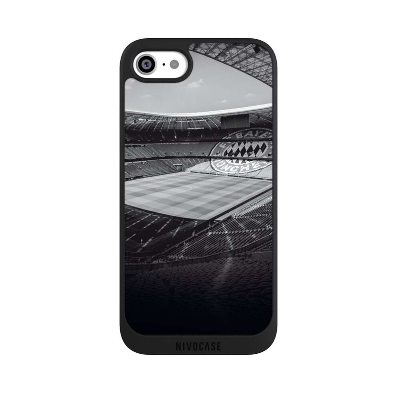 iPhone SE 2022 NIVOpure Stade FC Bayern - Noir Blanc