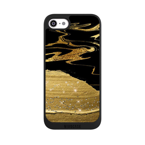 Apple iPhone SE (2022) NIVOpure Marmoradern im Goldlook