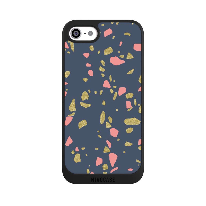iPhone SE 2022 NIVOpure Terazzo Gold-Optik