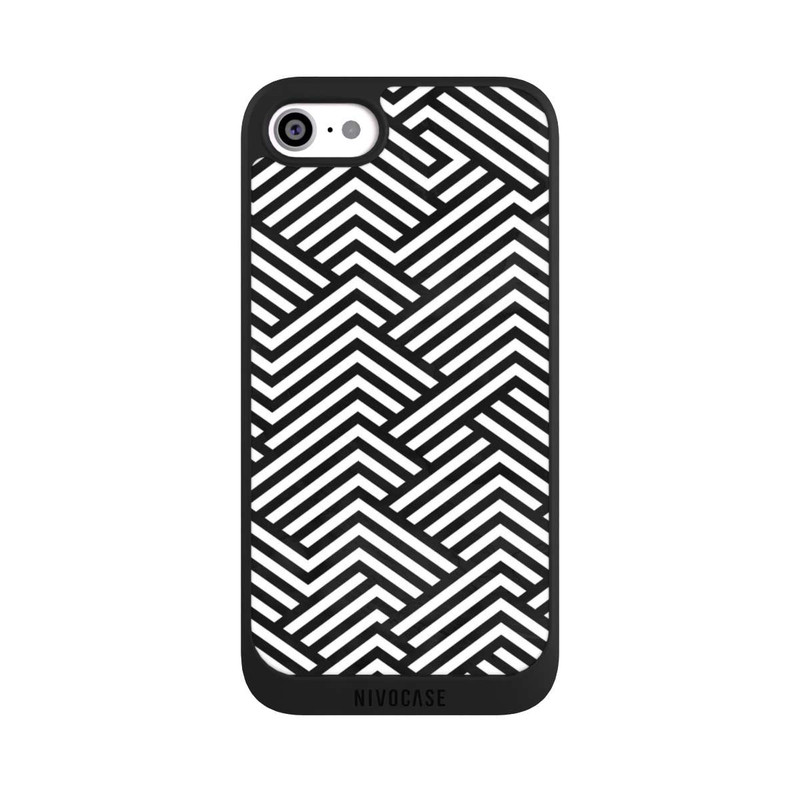 iPhone SE 2022 NIVOpure ZigZag noir et blanc