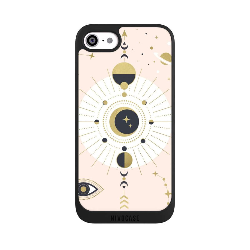 iPhone SE 2022 NIVOpure Abstrakter Rose-Gold-Look