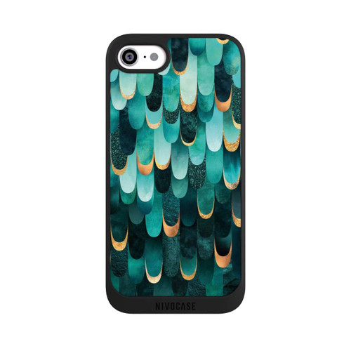 Apple iPhone SE (2022) NIVOpure Gefiedert Türkis Golddruck