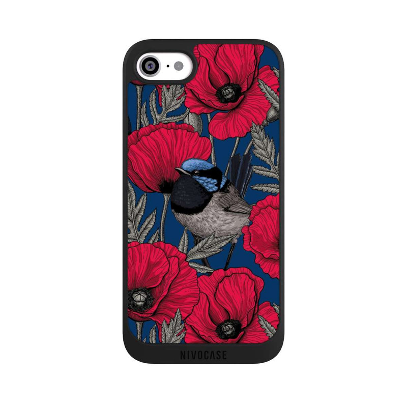 iPhone SE 2022 NIVOpure Fairy-wrens and poppies 2